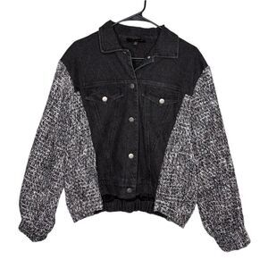 Dance & Marvel black tweed & denim jacket size medium